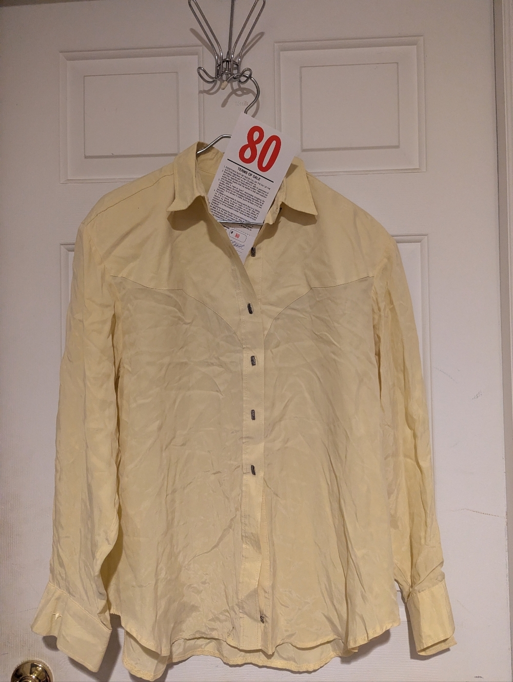 Lot 80 Yellow Blouse - Medium